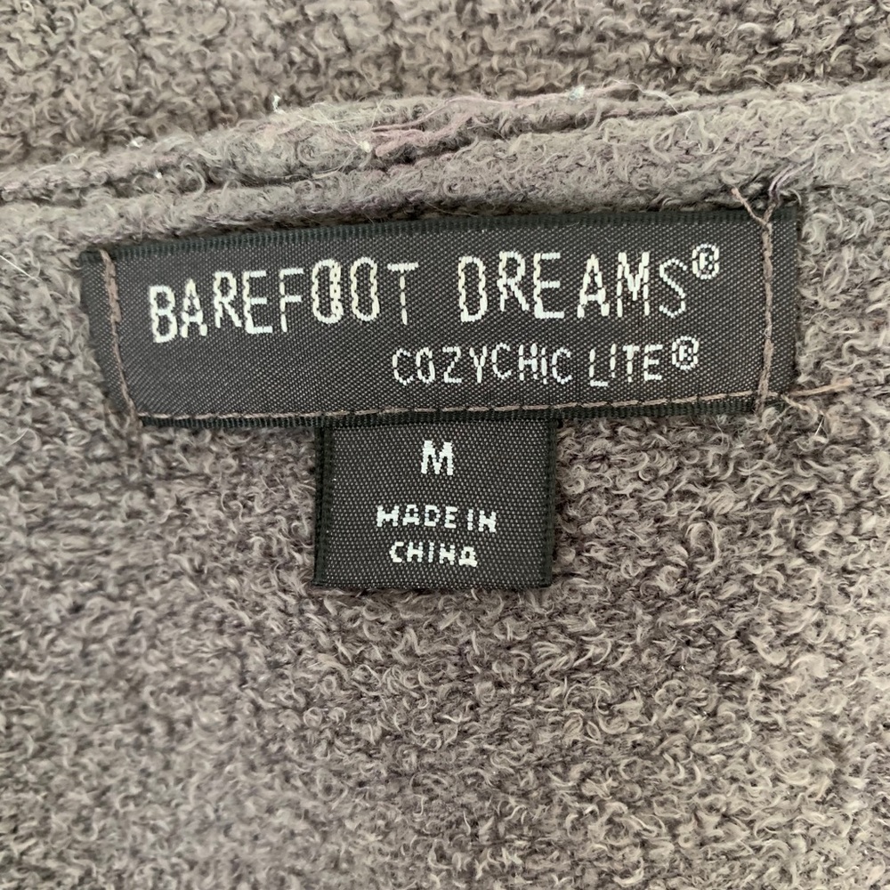 BAREFOOT DREAMS CozyChic Lite cardigan gray color M. - Picture 12 of 12
